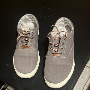 Casual Gray Canvas Sneakers
